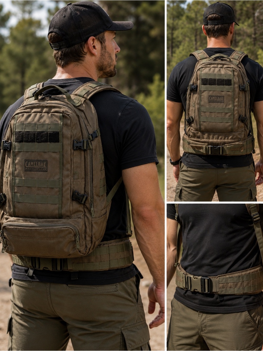 CamelBak Max Gear Tactical Backpack‎ CORDURA MOLLE Hydration Ready Belt Military